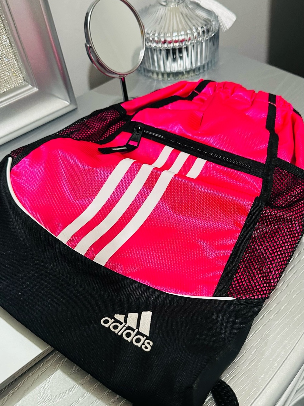 Adidas women’s Pink Drawstring Sports Bag